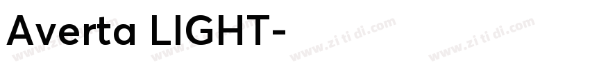 Averta LIGHT字体转换